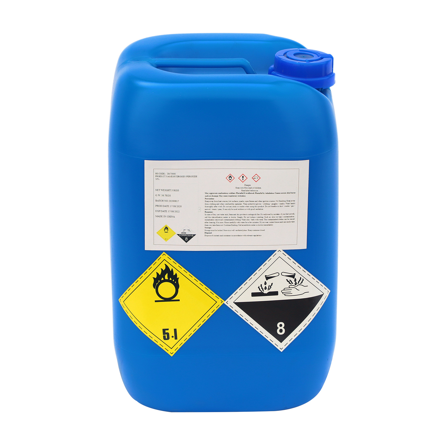 Hydrogen Peroxide 50% for Cleaner Processes | Hiseachem HDPE/IBC/Tank